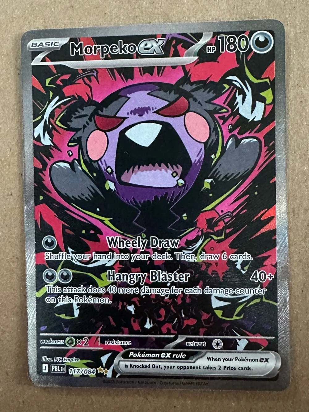 Morpeko ex 117/084 Special Illustration Rare (SIR) from Pokémon: Mega Evolution